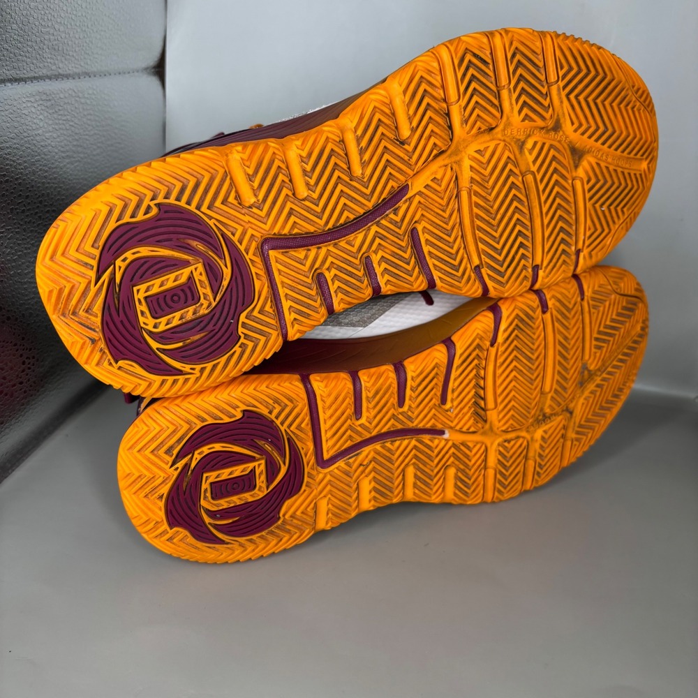 Adidas D Rose Son of Chi 2.0 Basketball Shoe White Orange Purple GY9002 Mens 8.5 - Picture 8 of 8